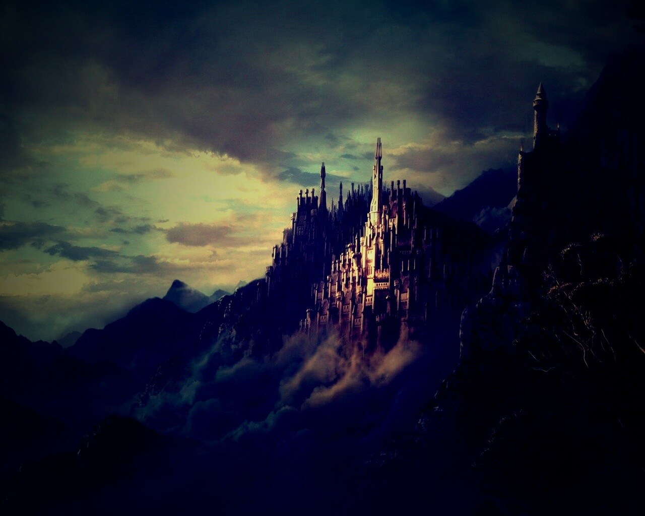 Сказочный город обои