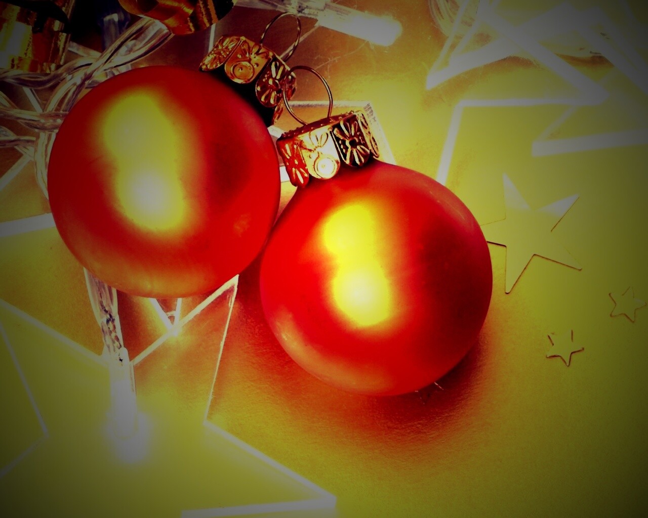 Елочные игрушки обои