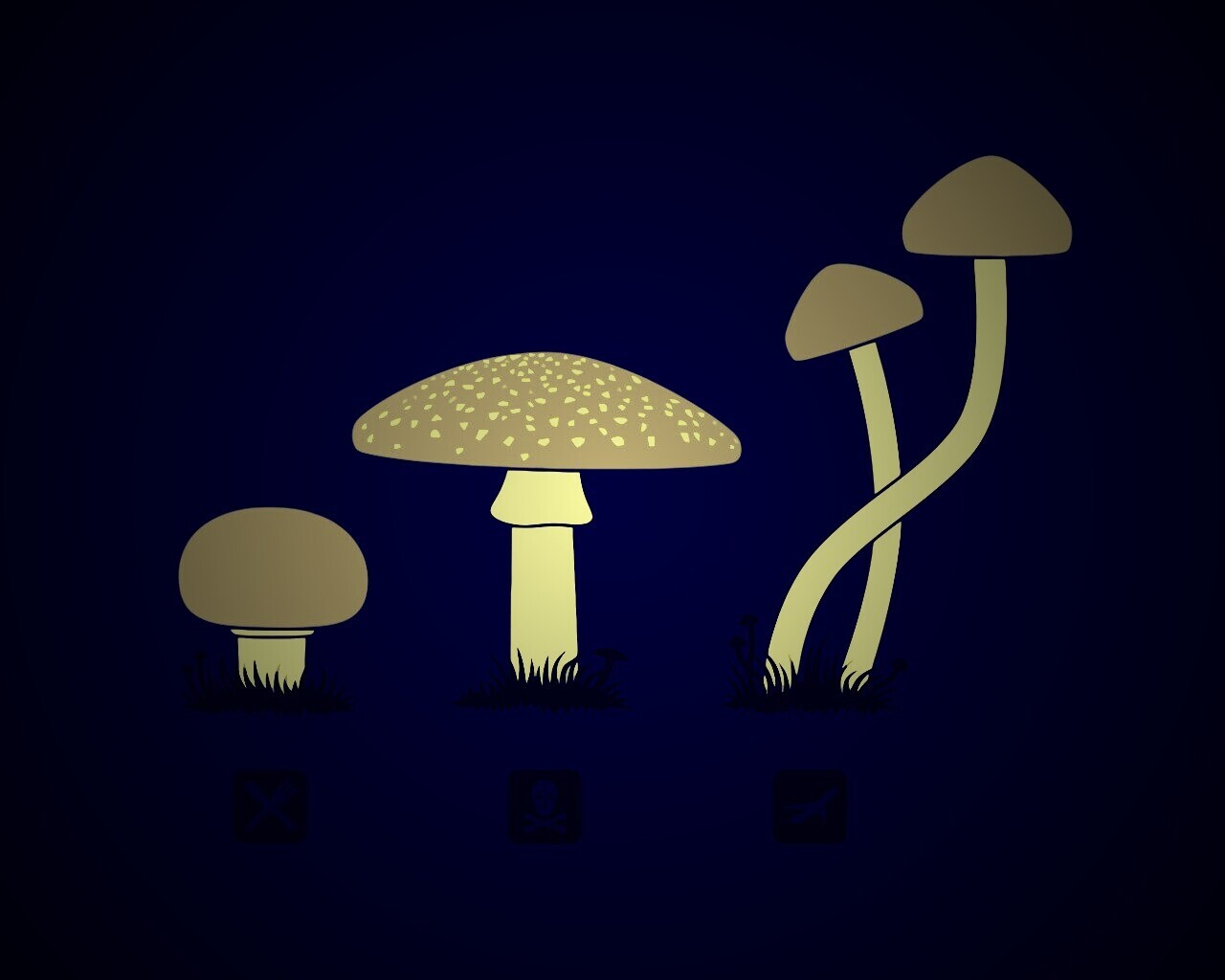 Грибочки обои