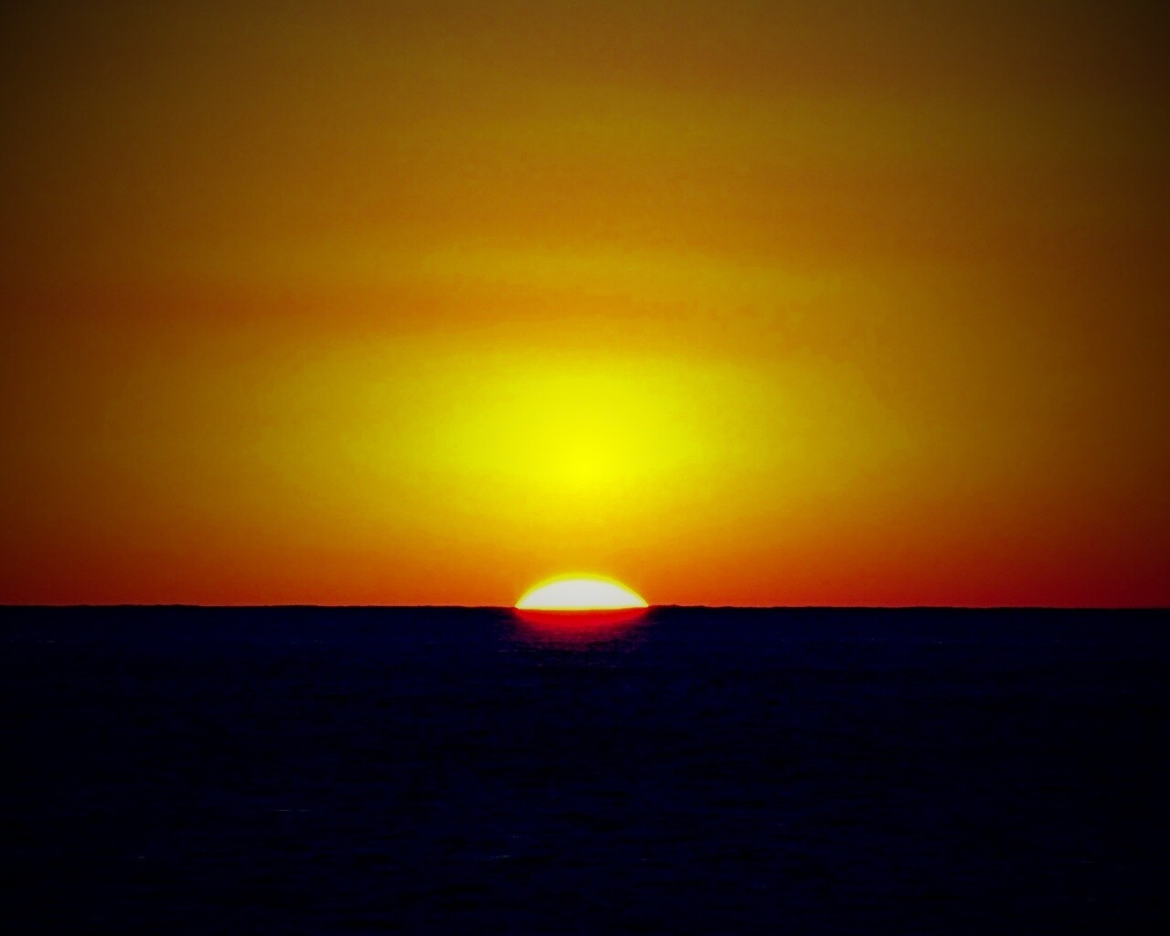 Идеальный закат обои