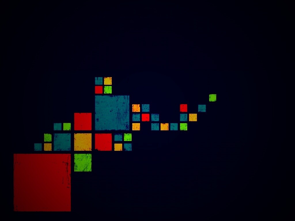 Цветные кубы обои