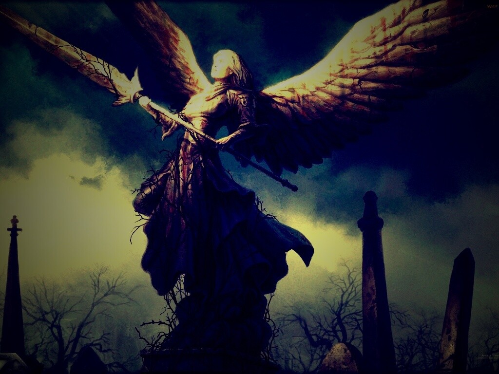Ангел с мечом обои