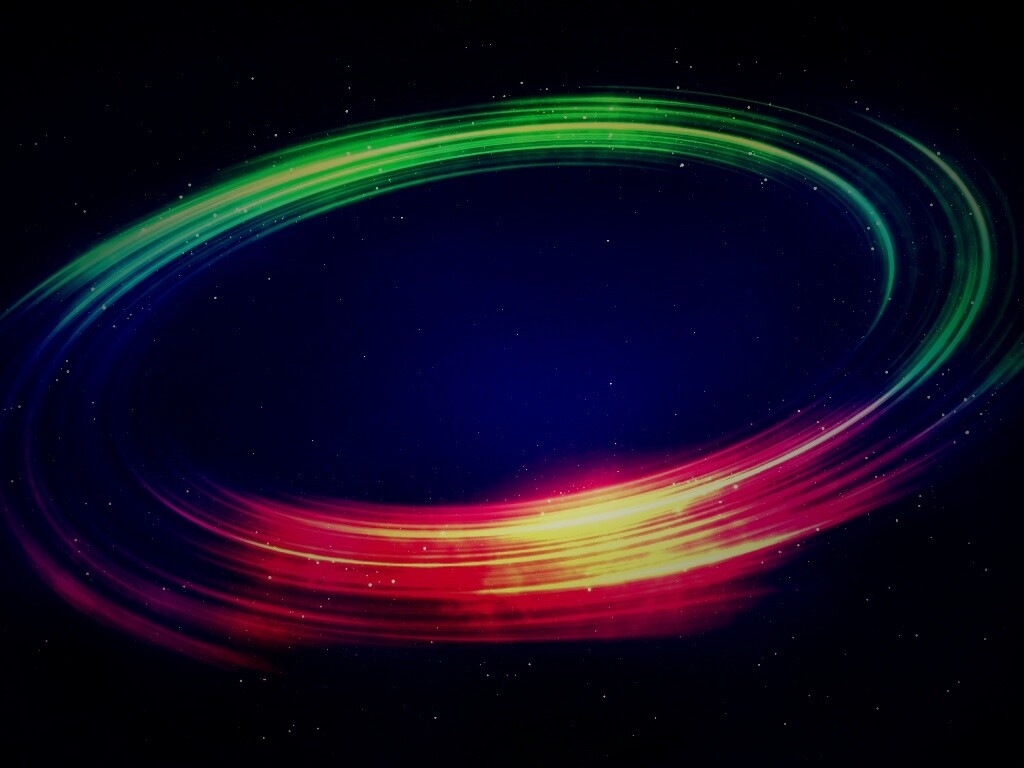 Радужный световой круг обои