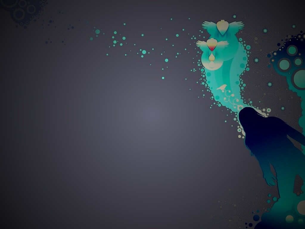 Мысли влюбленной девушки обои