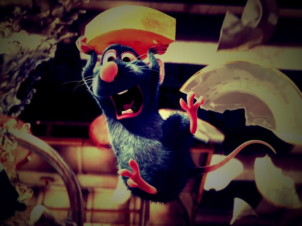 Крыса с сыром из Рататуя обои