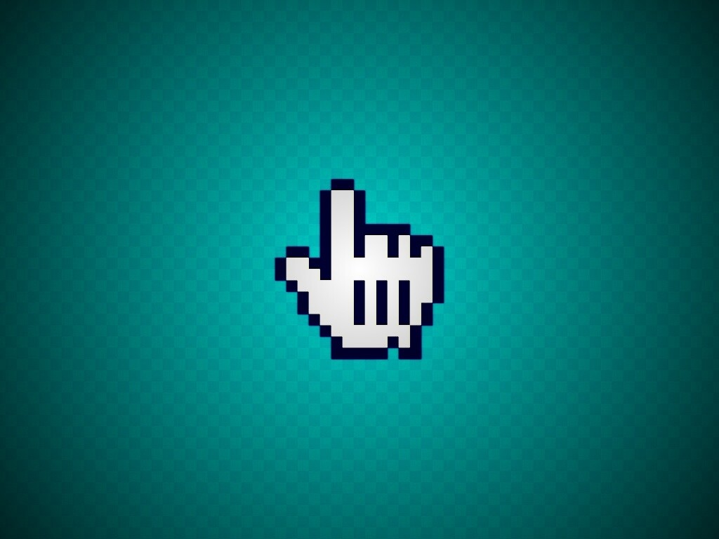 Курсор на синем фоне обои