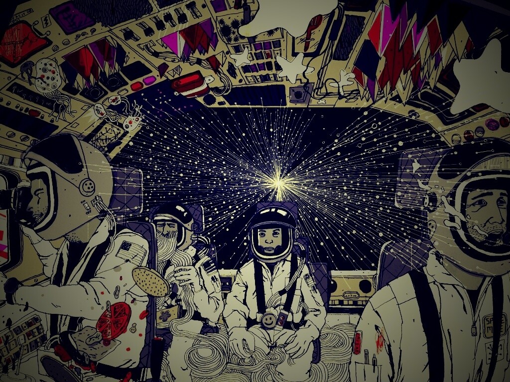 Упоротые космонавты обои