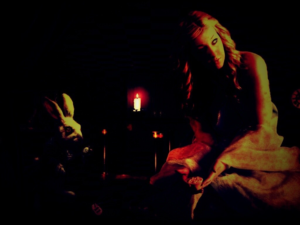 Алиса и белый кролик обои