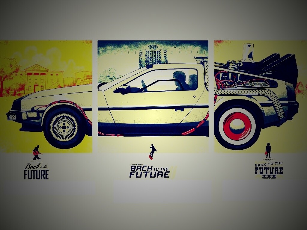Делориан из Назад в будущее обои