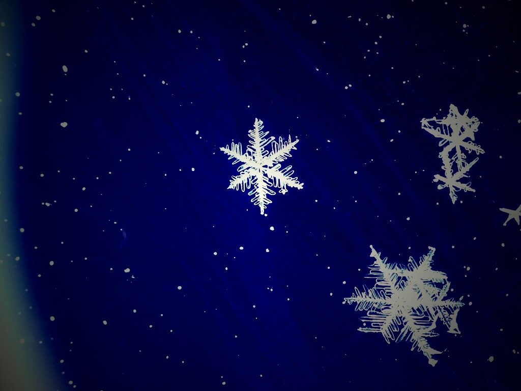 Снежинки обои