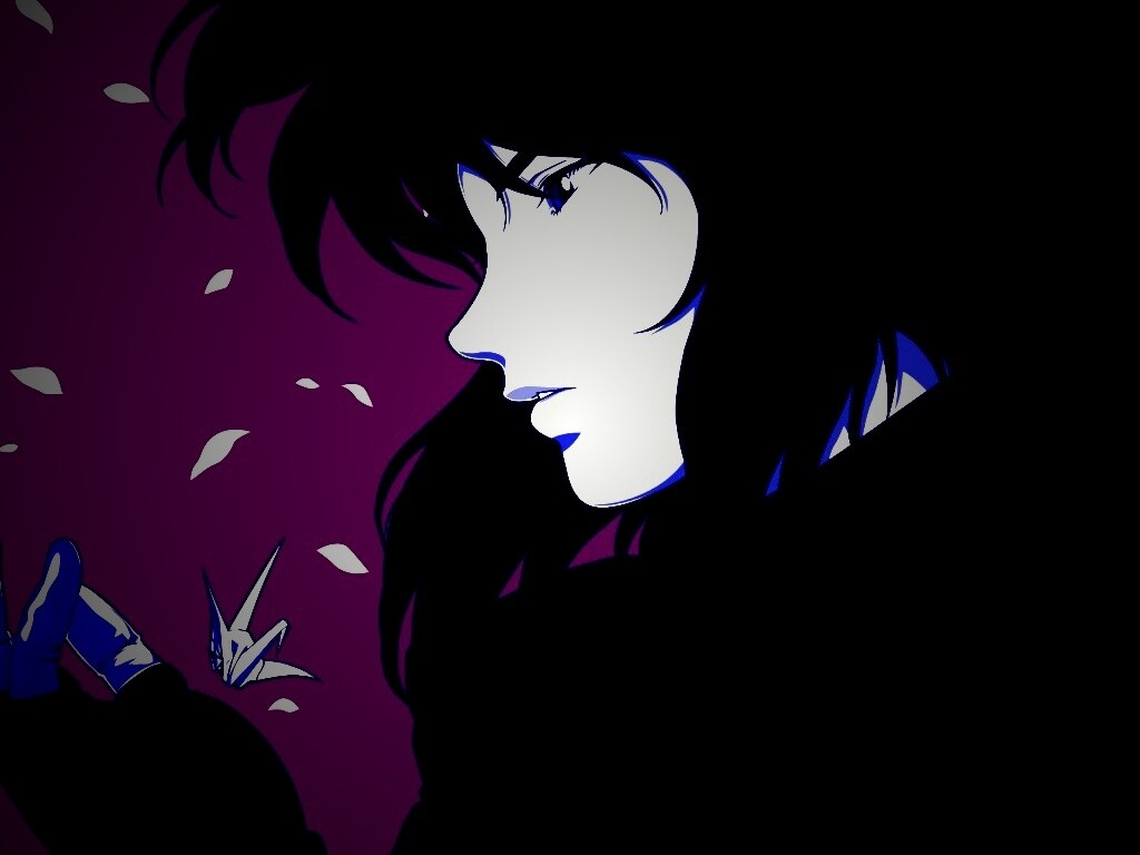 Девушка делает оригами обои