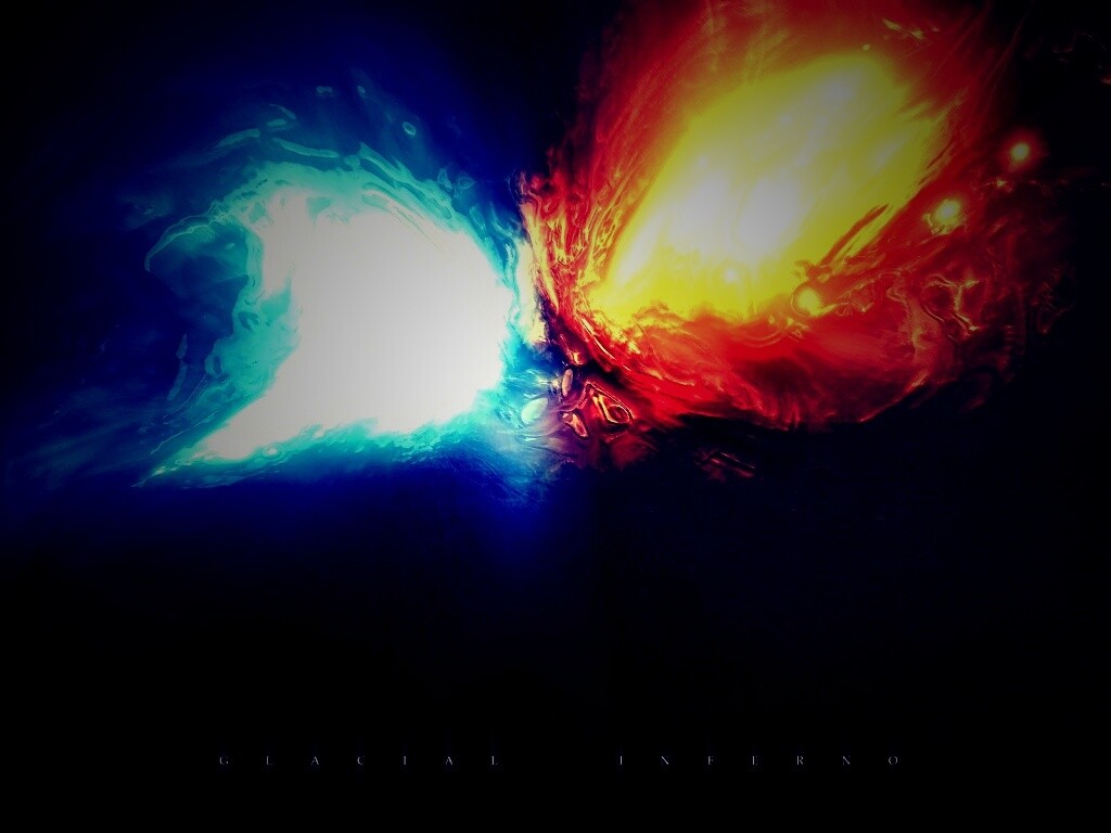 Огонь против льда обои