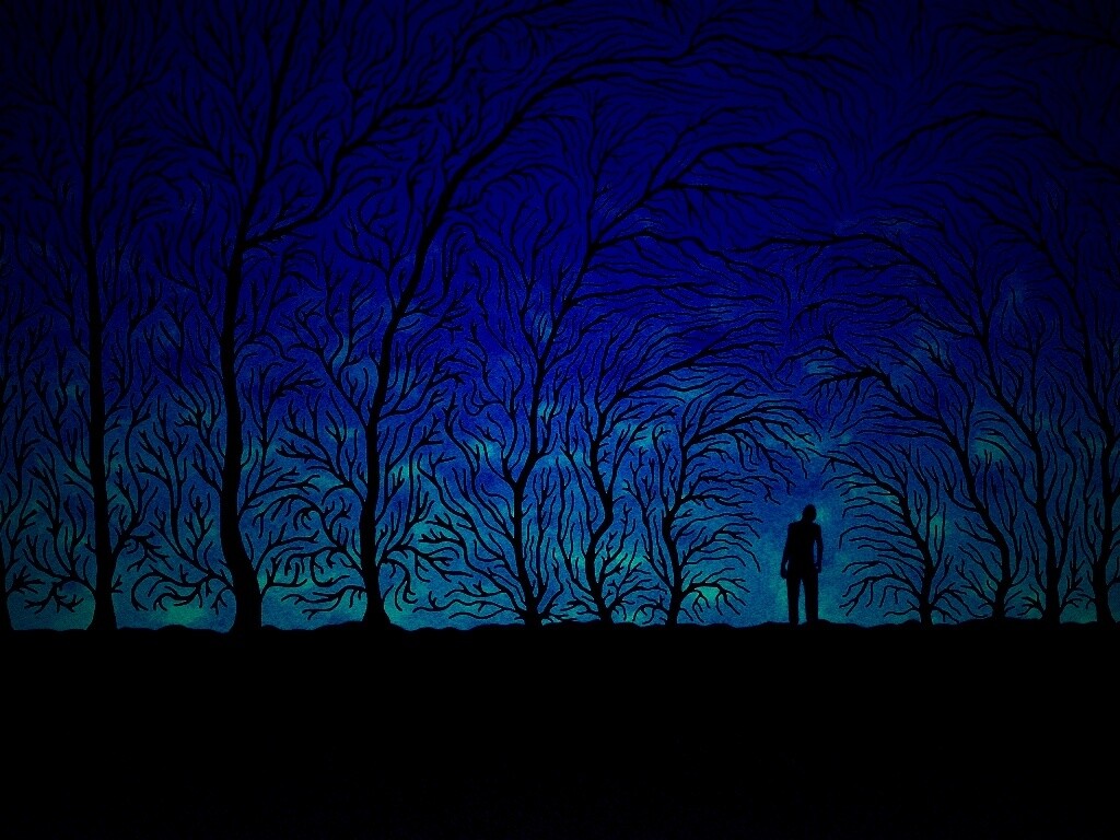 Смыкающиеся деревья обои