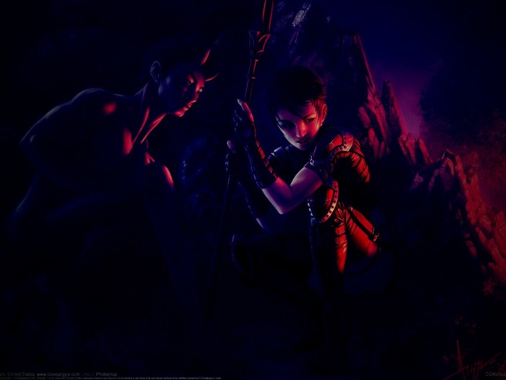 Девушка и сильван обои