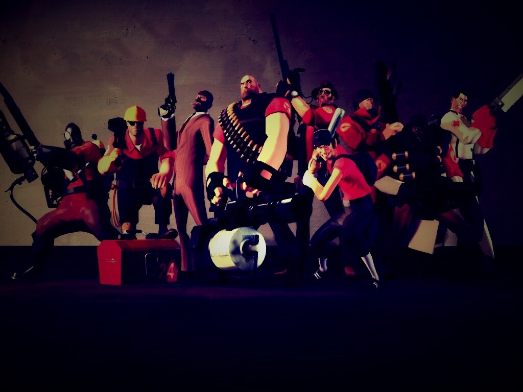 Герои игры Team Fortress 2 обои