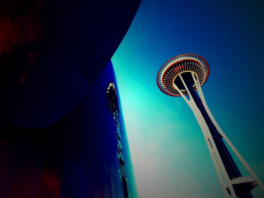 Space Needle Tower обои