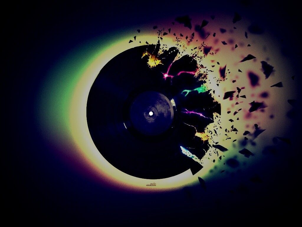 Разрывающийся винил обои