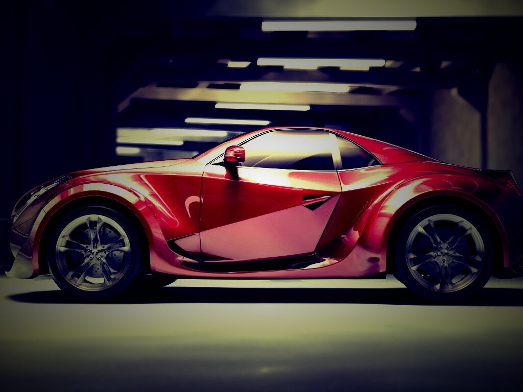 Красный концепт обои