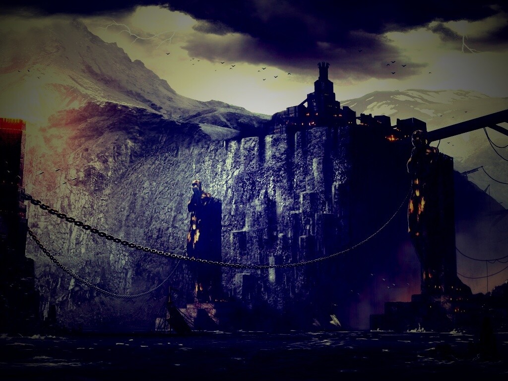 Концепт арт из Dragon Age 2 обои