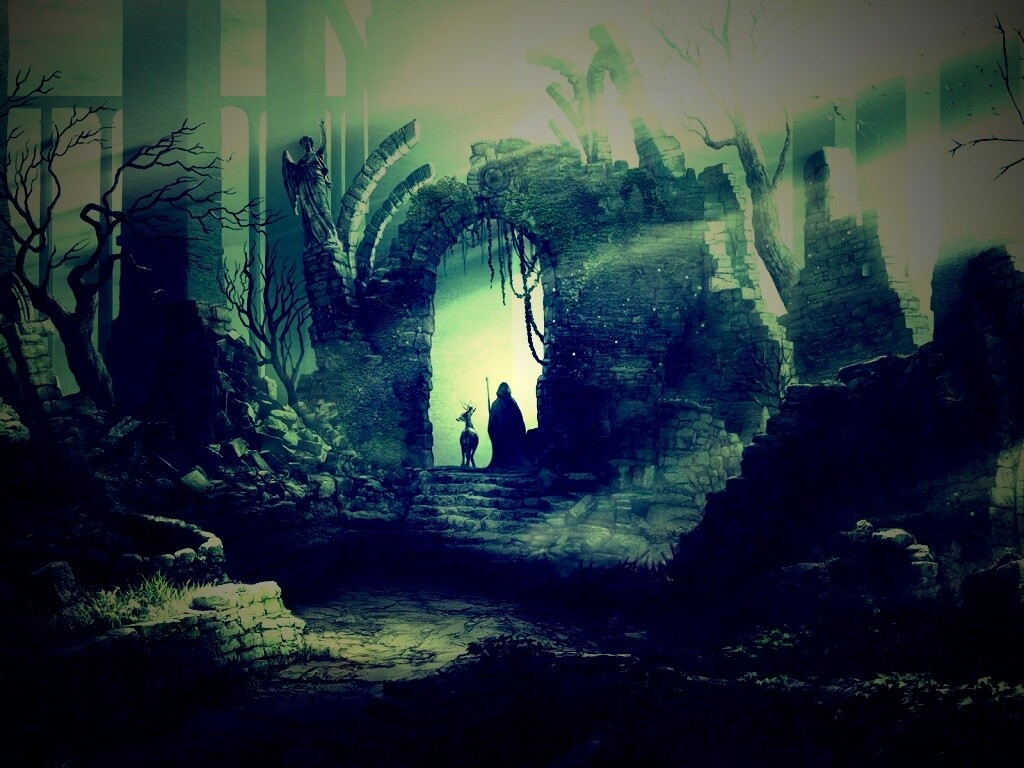 Маг в руинах обои