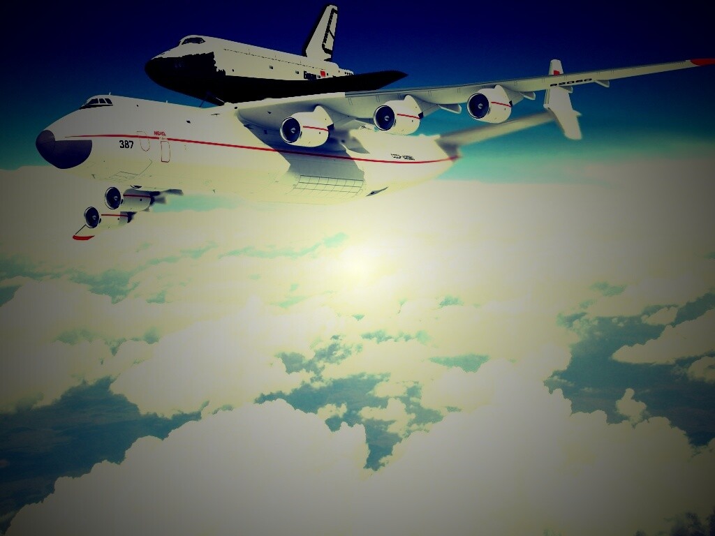 Авиатранспортировка Бурана обои