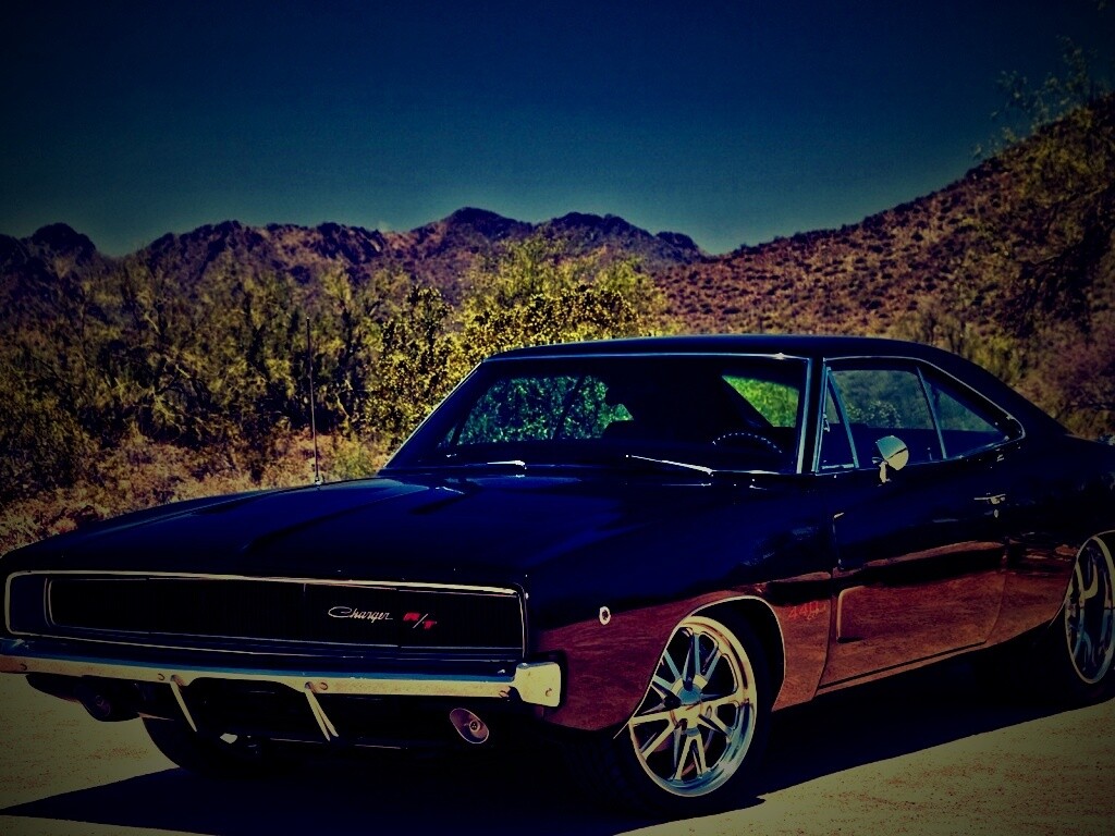 Черный Додж обои