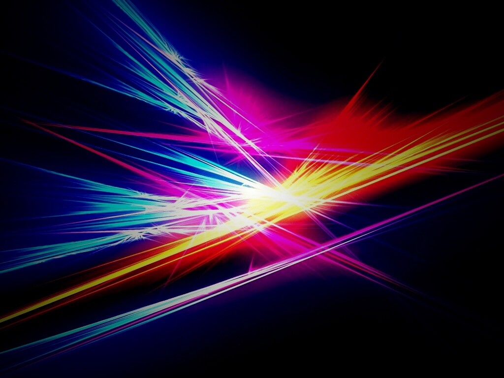 Разноцветные лучи обои