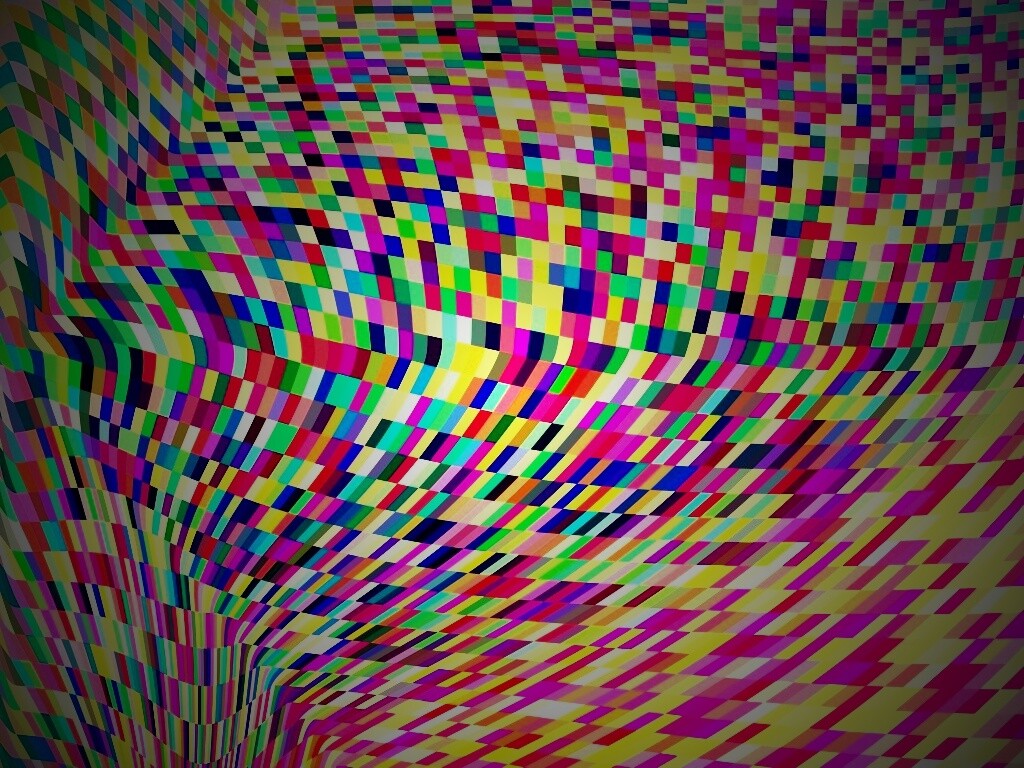 Пиксельная воронка обои