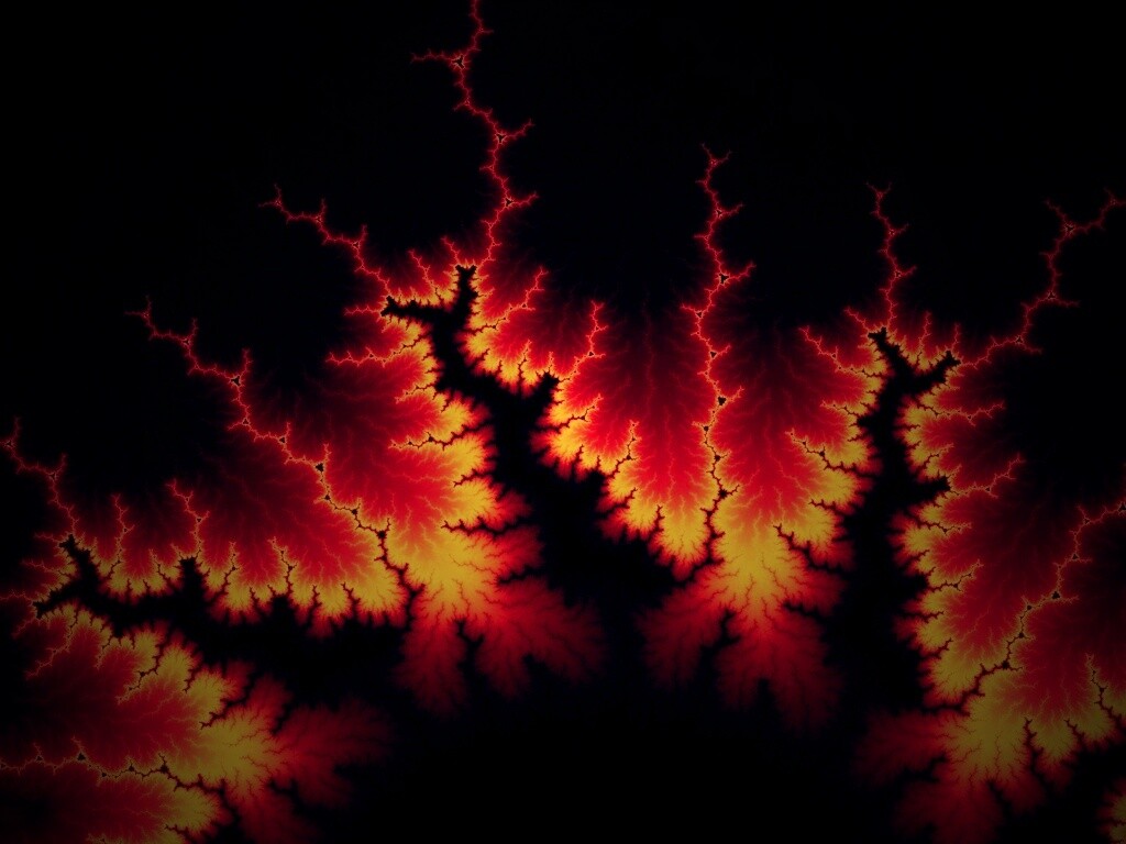 Огненные молнии обои