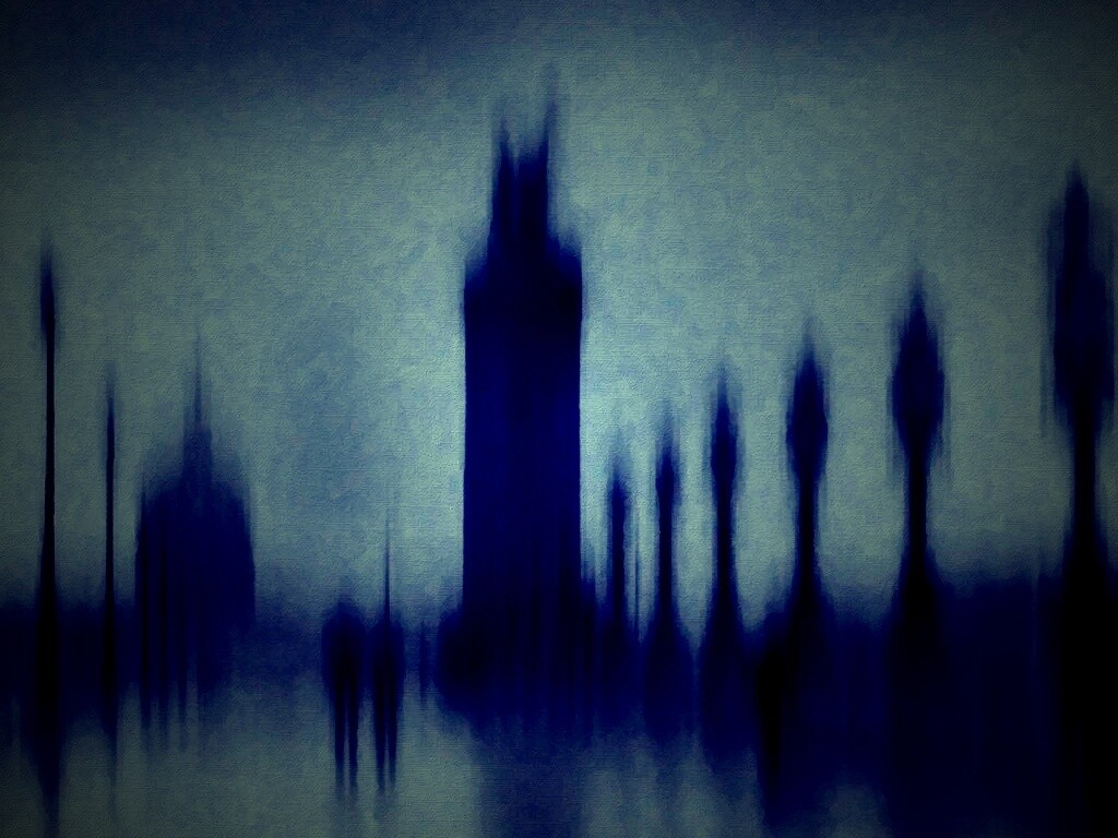 Размытый вид с моста обои