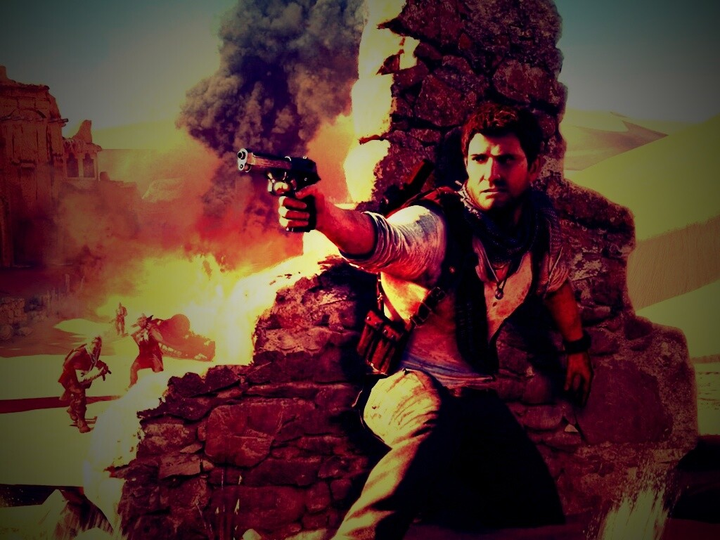 Бой в пустыне обои