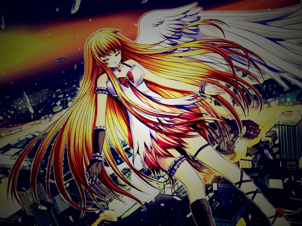 Неопознанная девушка из аниме обои