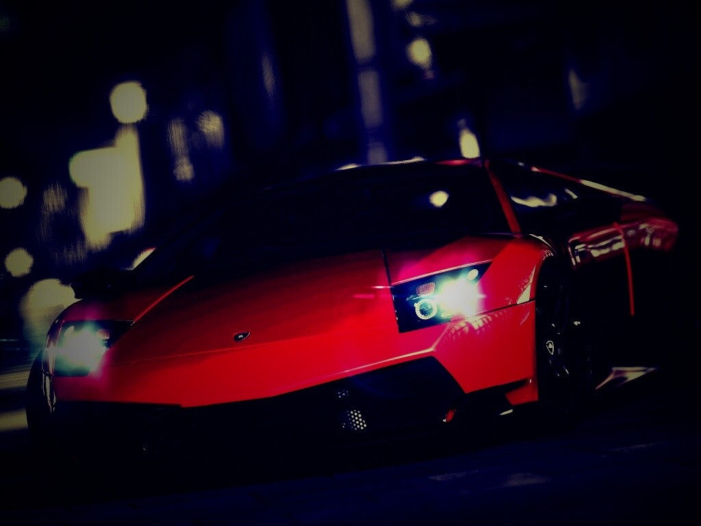 Красная ламборджини мурселаго обои