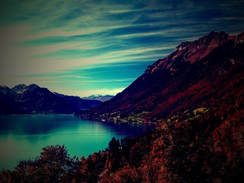 Горное озеро обои