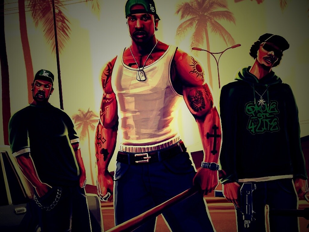 Герои с Грув стрит обои