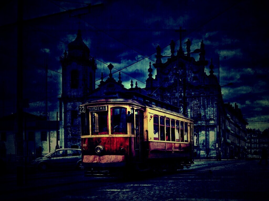 Старинный трамвай обои