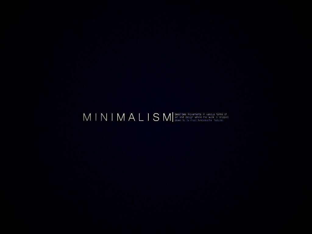 Минимализм обои