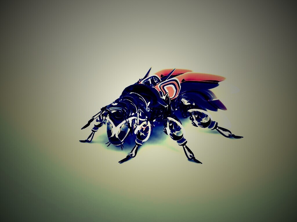 Кибер муха обои