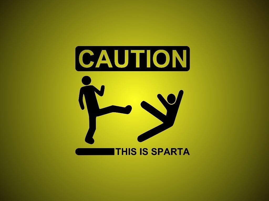 Осторожно, это Спарта обои