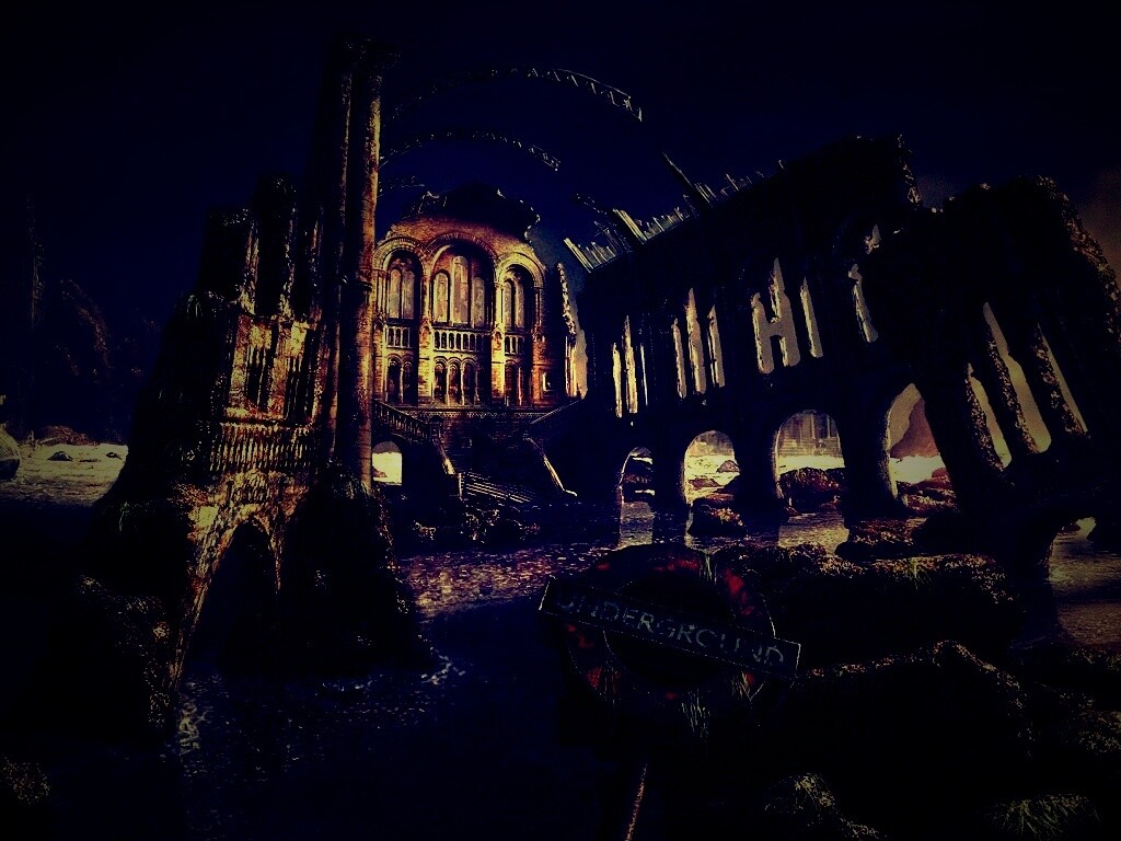 Затопленные руины обои