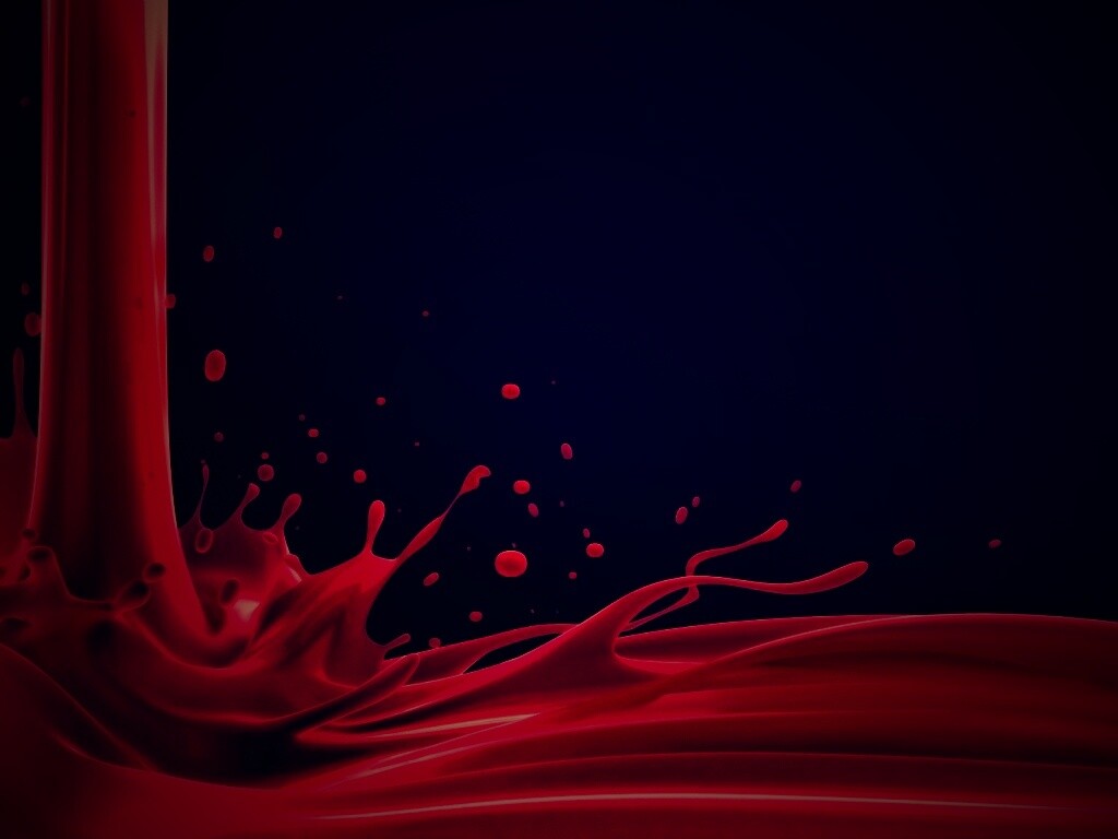 Красный всплеск обои
