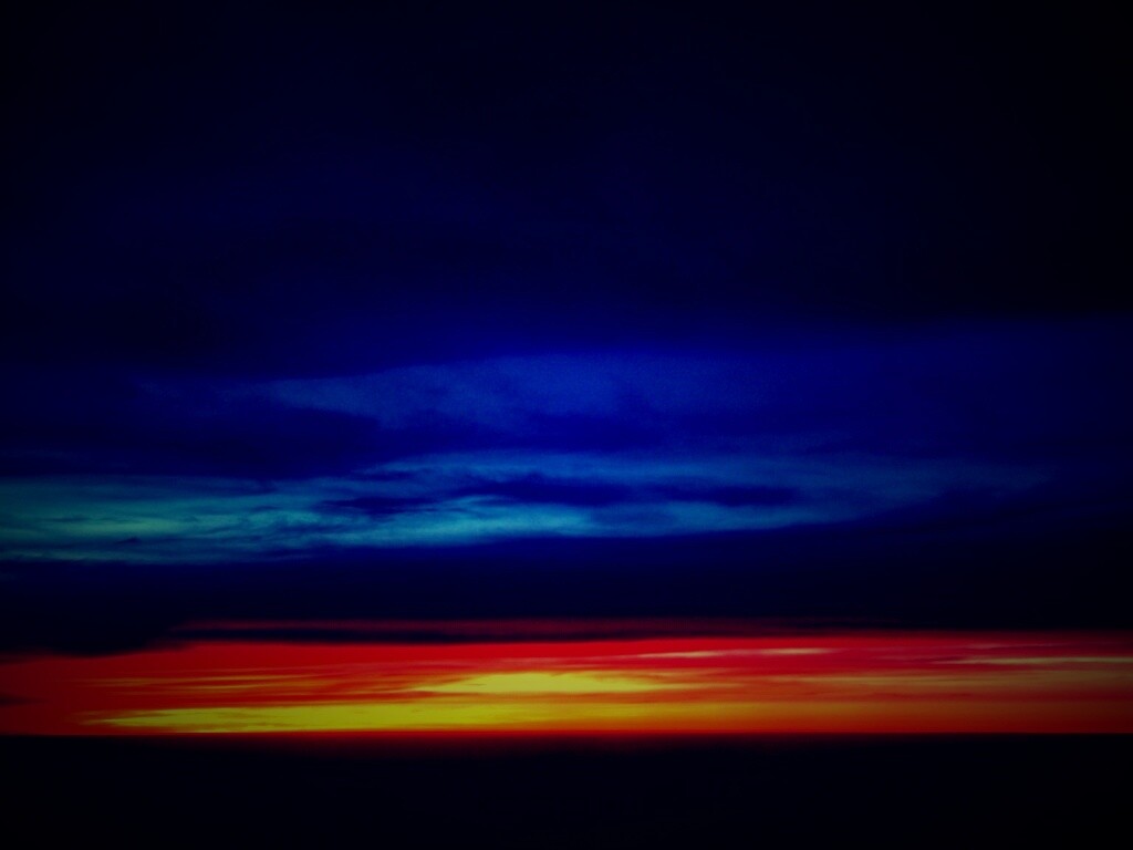 Закатное небо обои