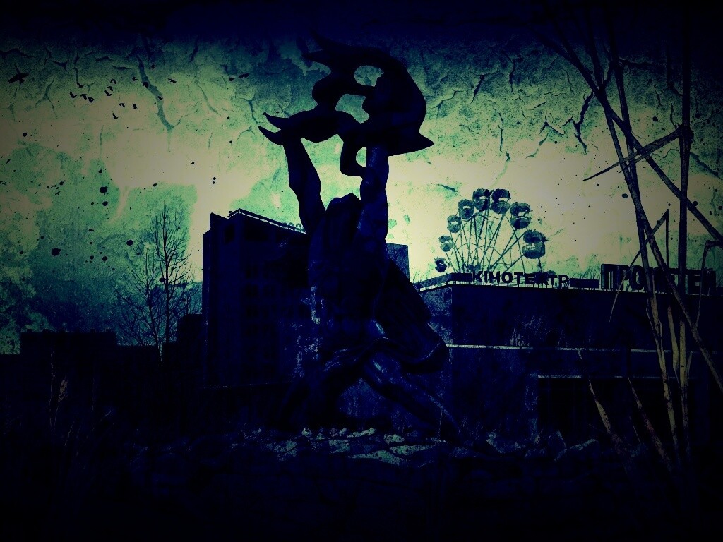 Памятник в Припяти обои