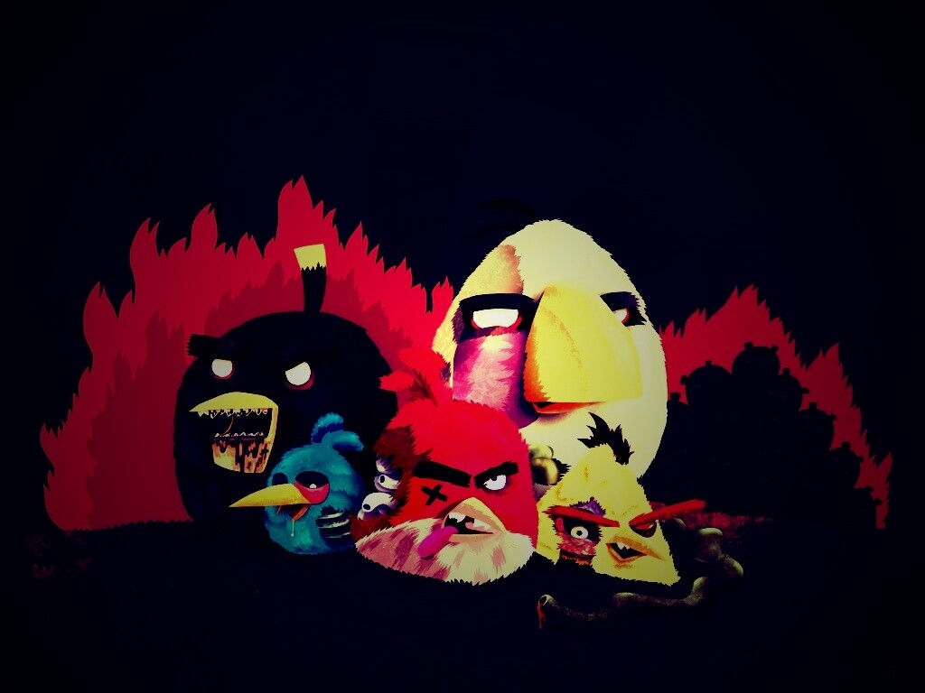 Angry Zombie Birds обои