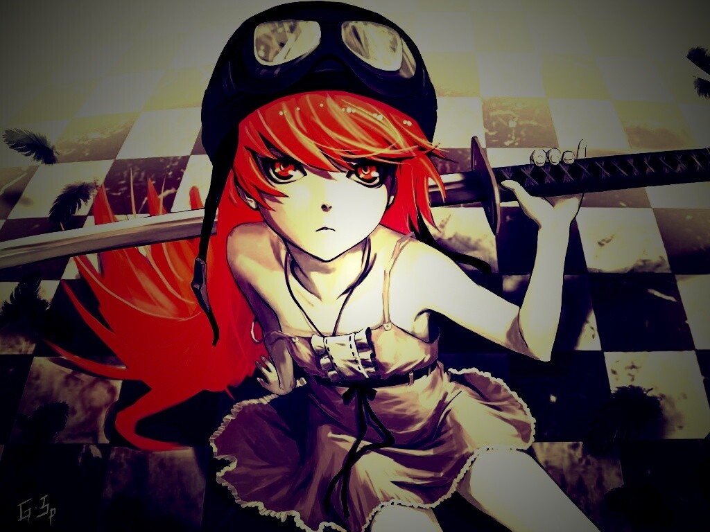 Полувампир из Bakemonogatari обои