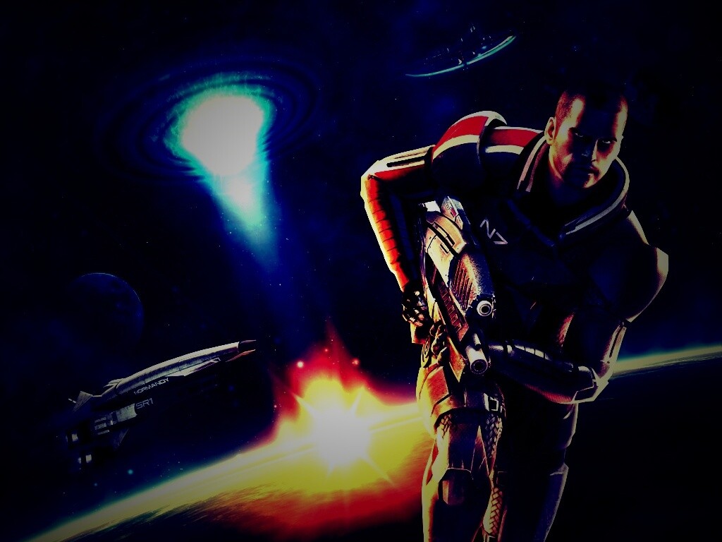 Шепард из вселенной Mass Effect обои