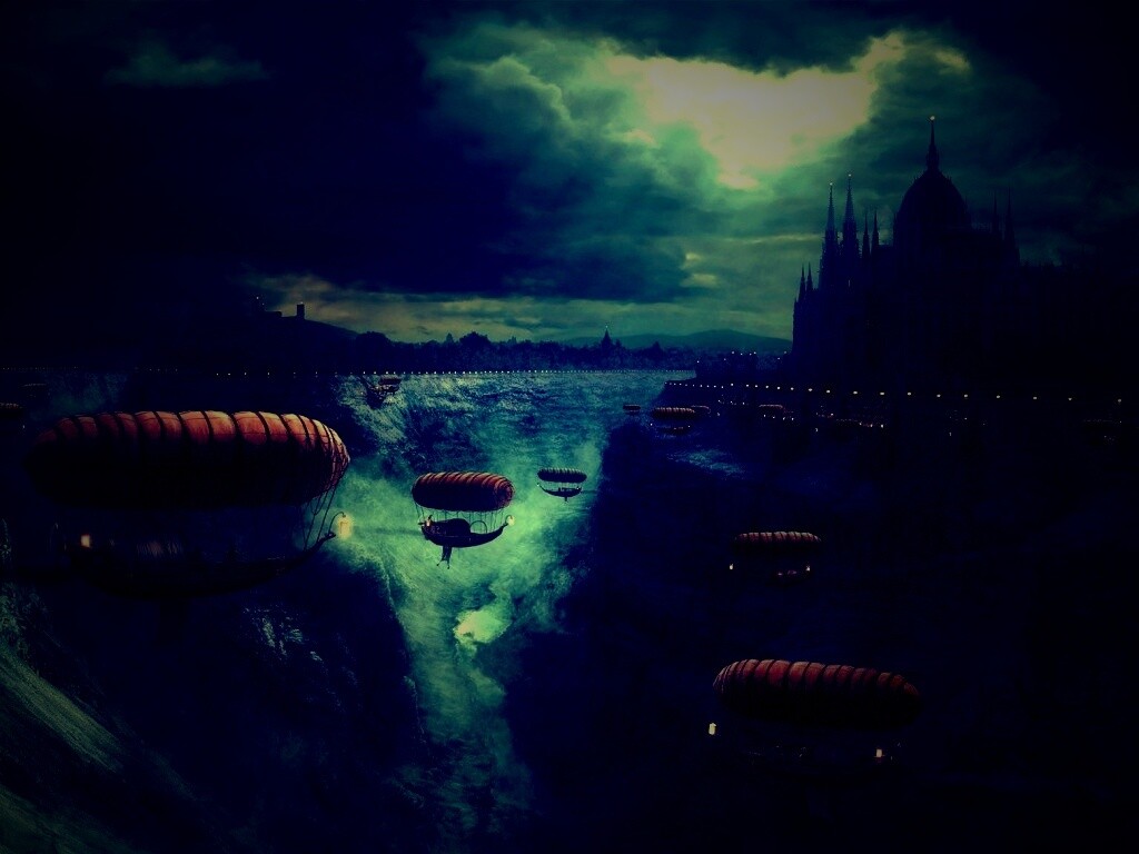 Фентезийный Будапешт обои