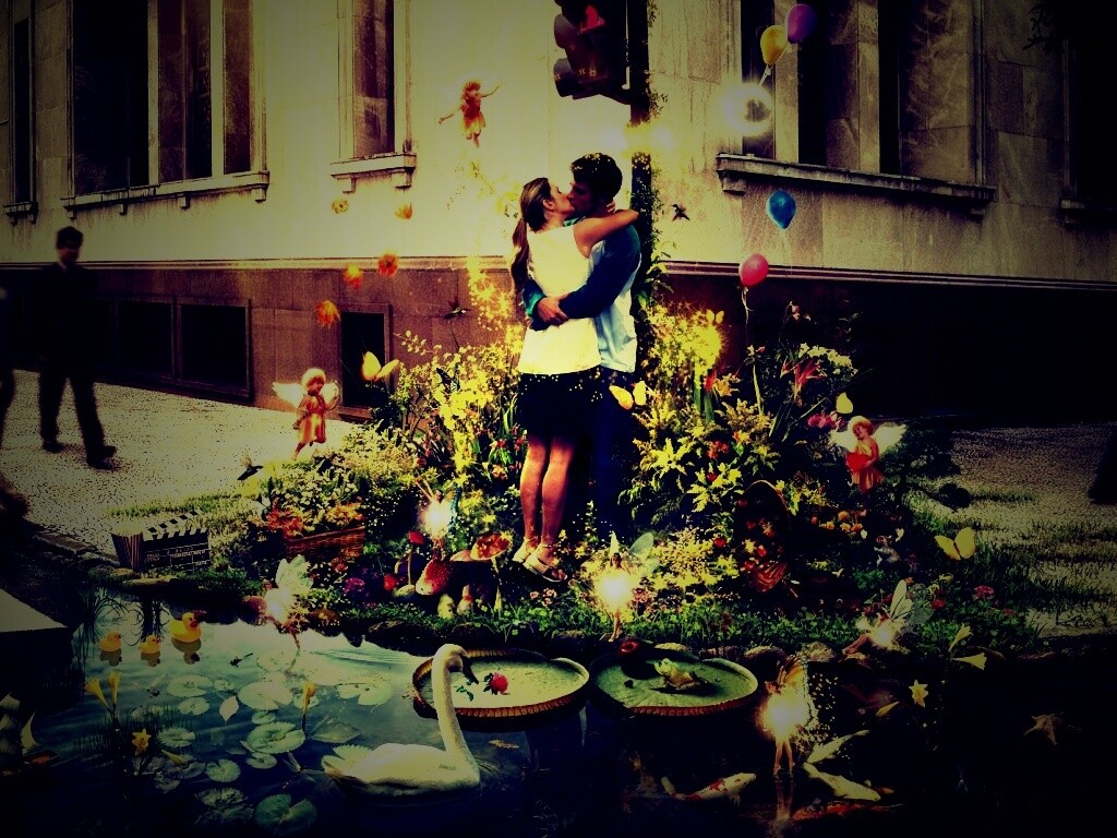 Волшебный поцелуй обои