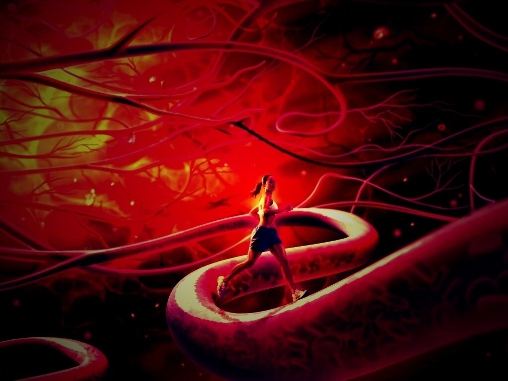 Бег крови обои