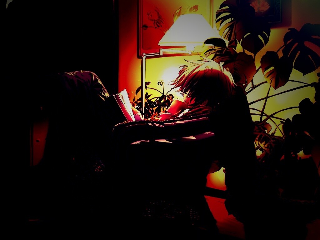 Парень с книжкой обои